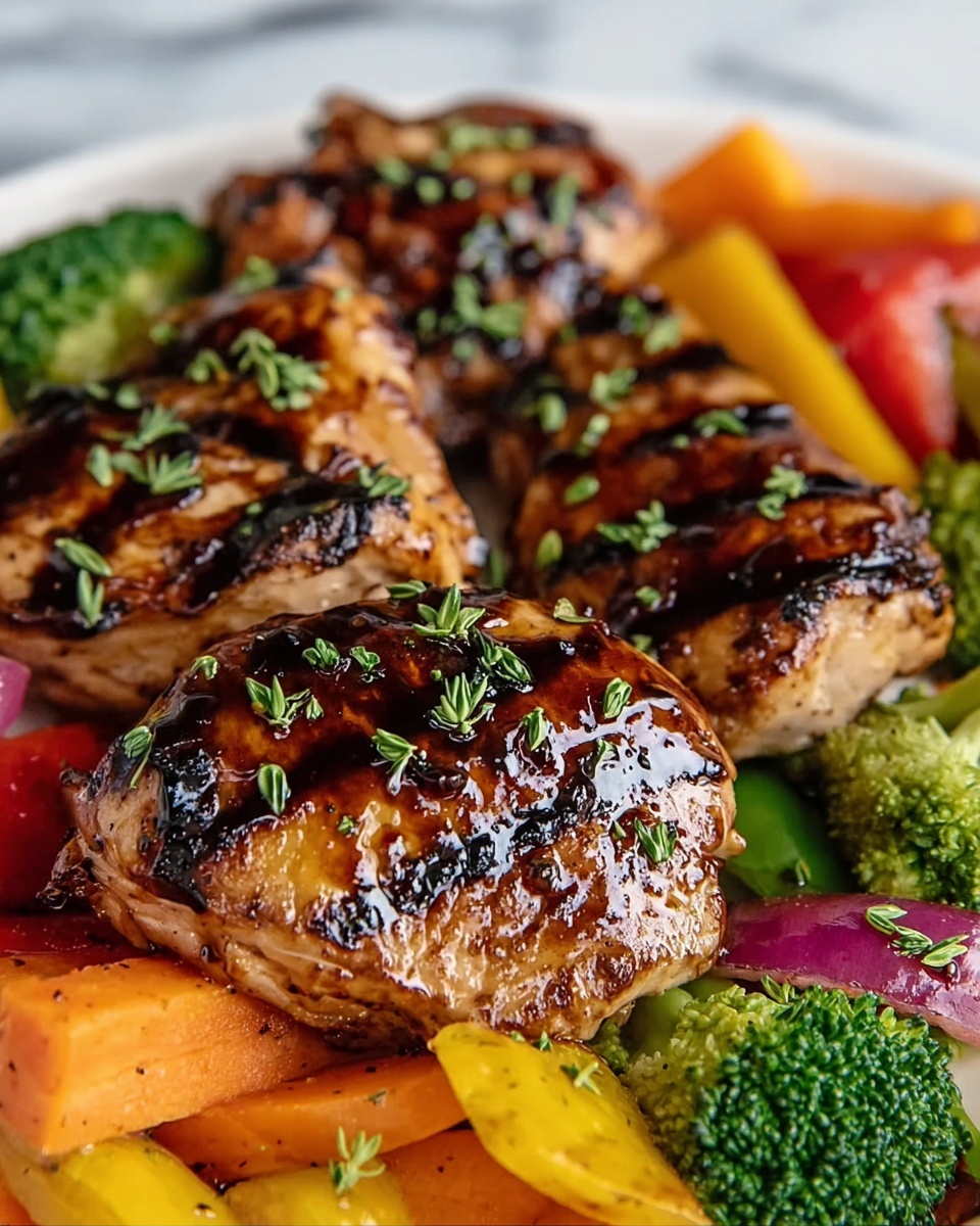 One-Pan Balsamic Chicken with Roasted Veggies Recipe - Recipe Image