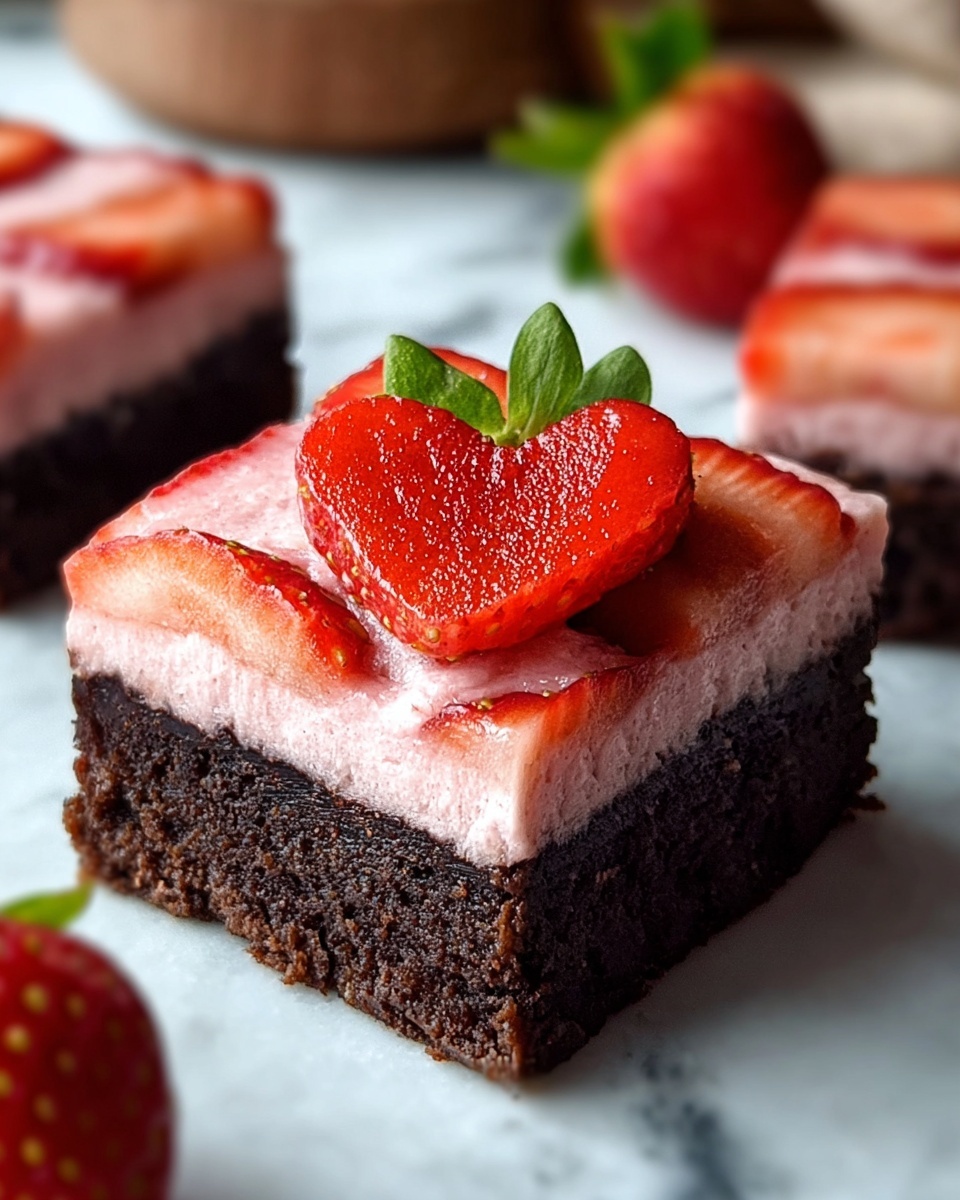 Strawberry Swirl Brownies Recipe - Recipe Image