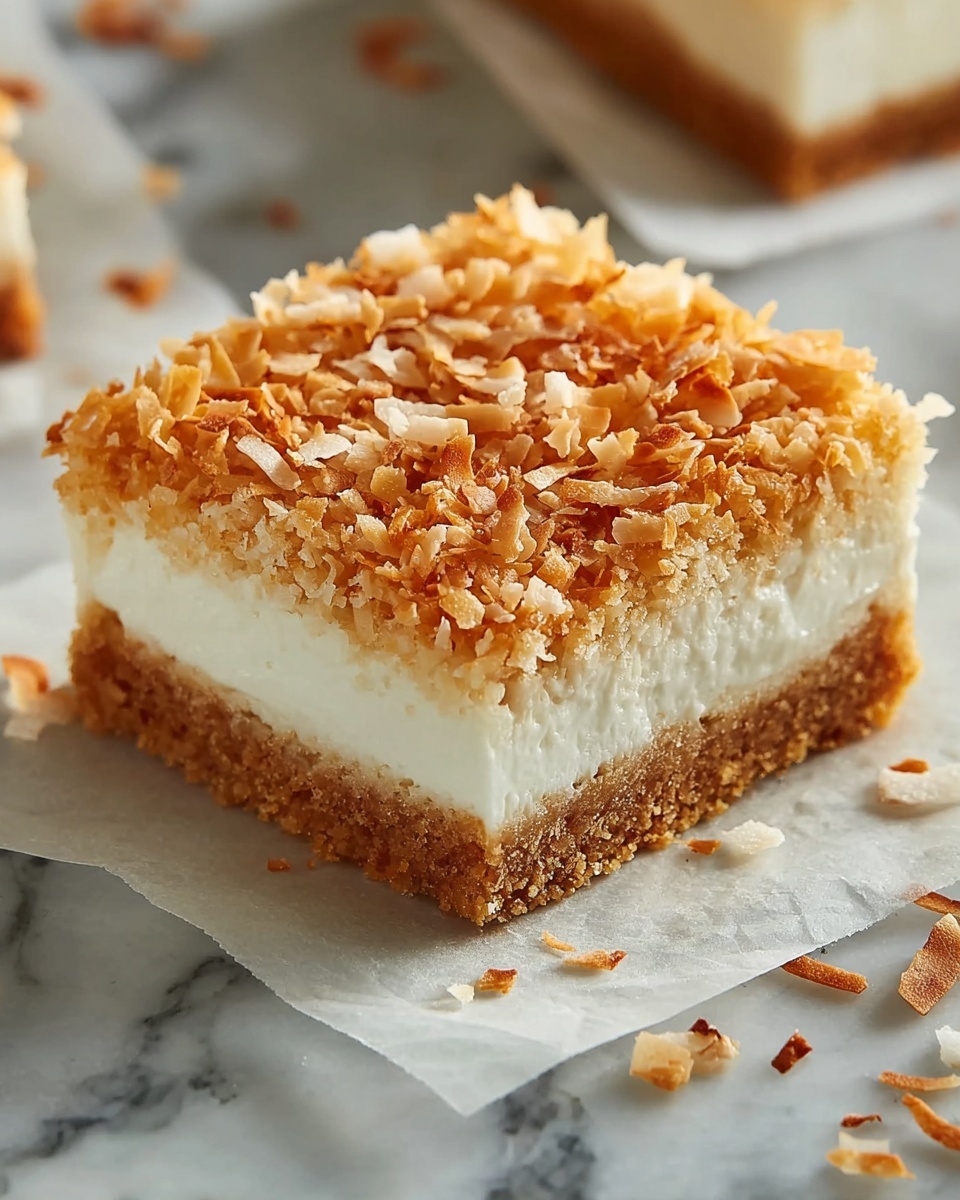 Chewy Coconut Bars Recipe - Recipe Image