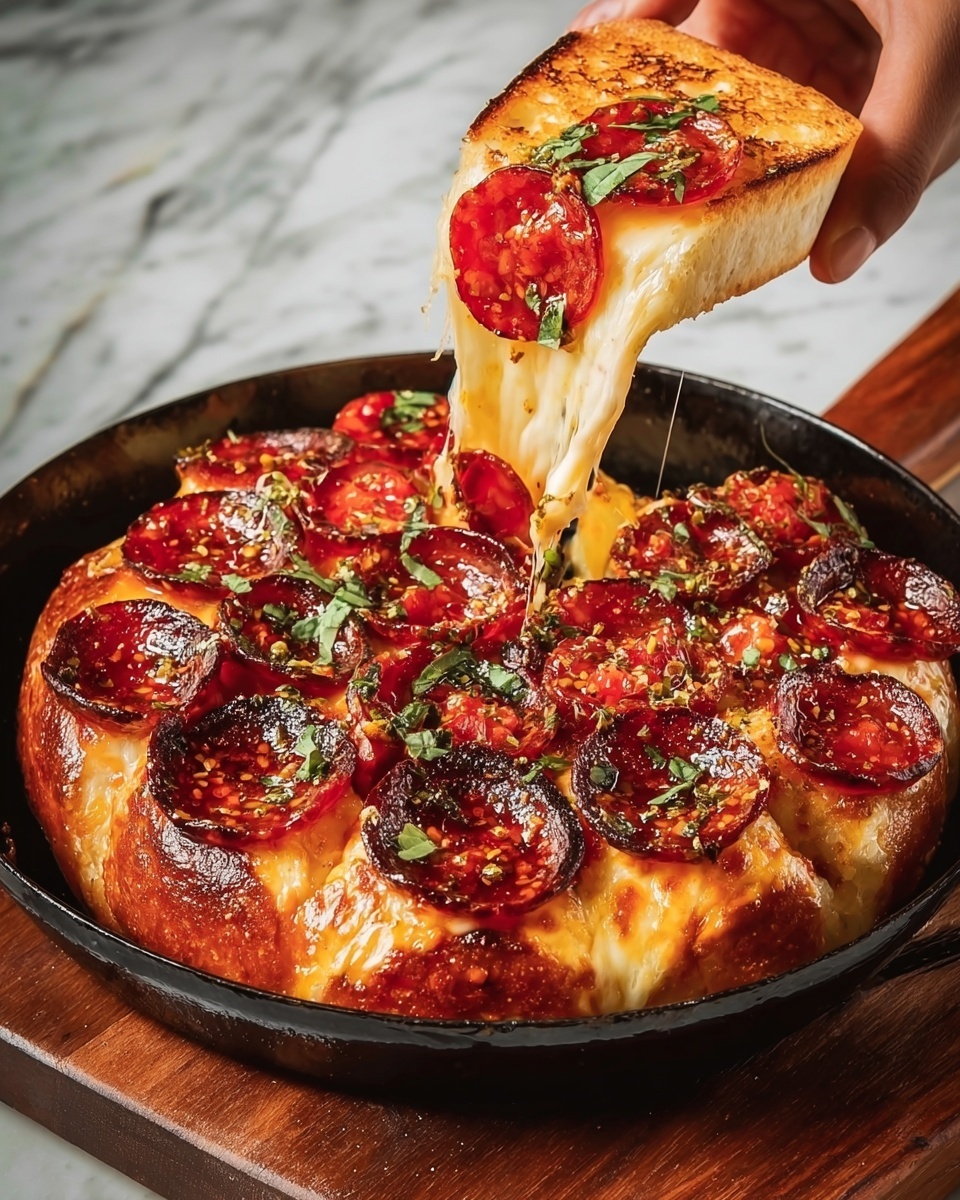 Hot Honey Pepperoni Pizza Dip Recipe - Recipe Image