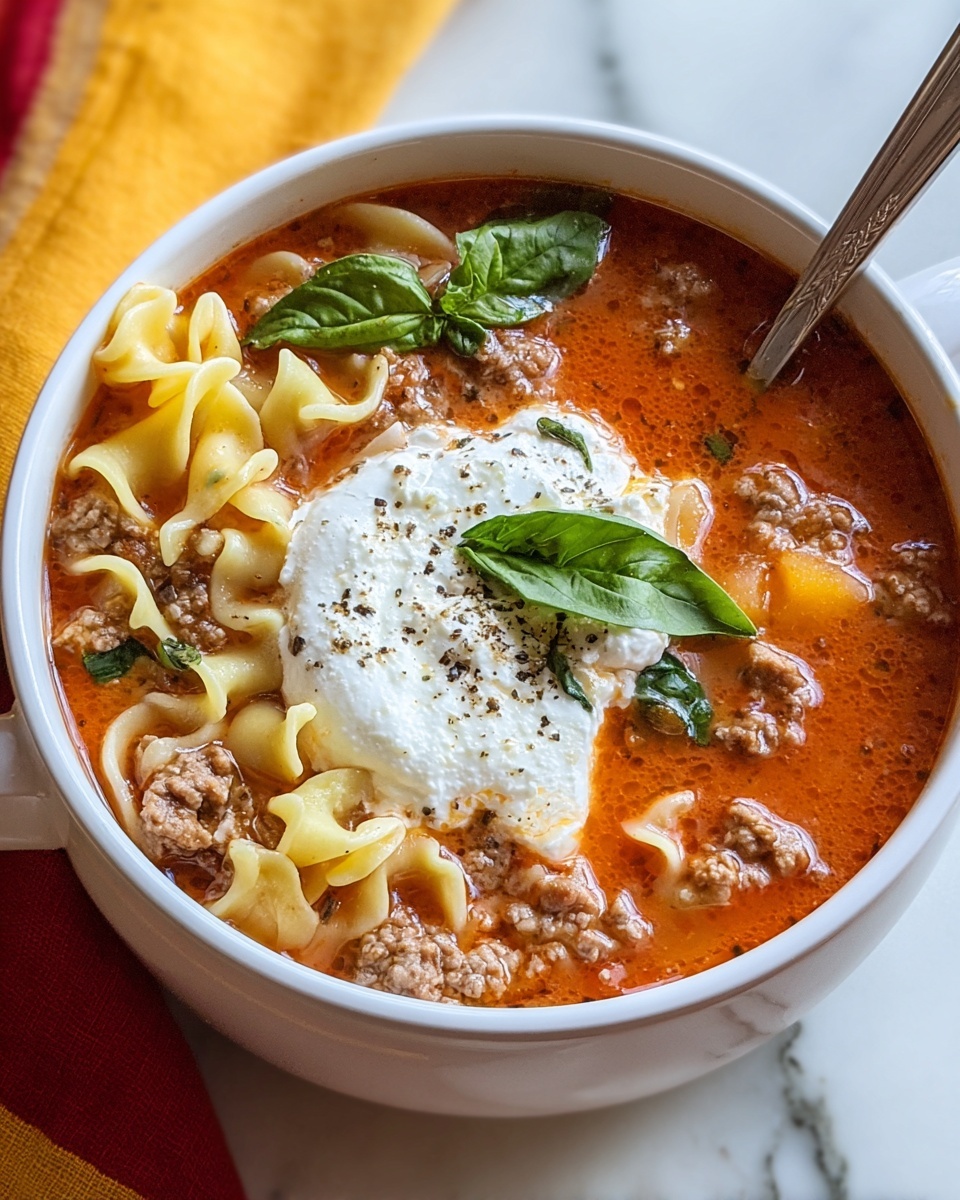 Easy Lasagna Soup Recipe - Recipe Image