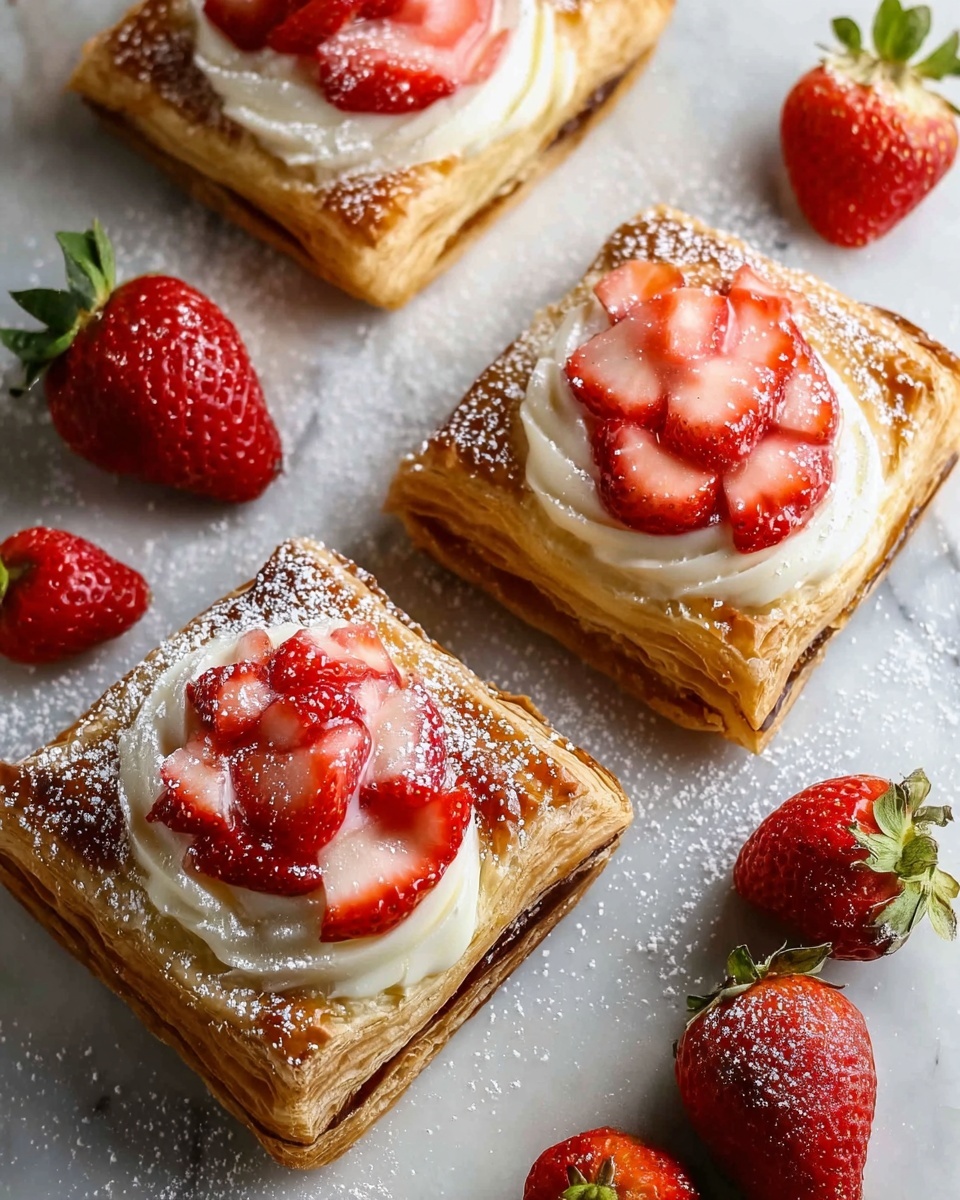 Strawberry Cream Cheese Danish Recipe - Recipe Image