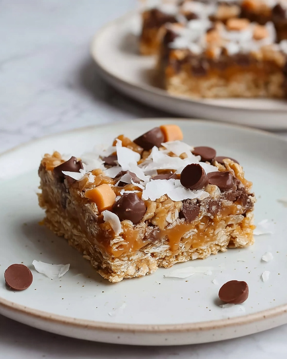 Baked Oatmeal Cake with Almonds, Chocolate Chips, and Coconut Recipe - Recipe Image