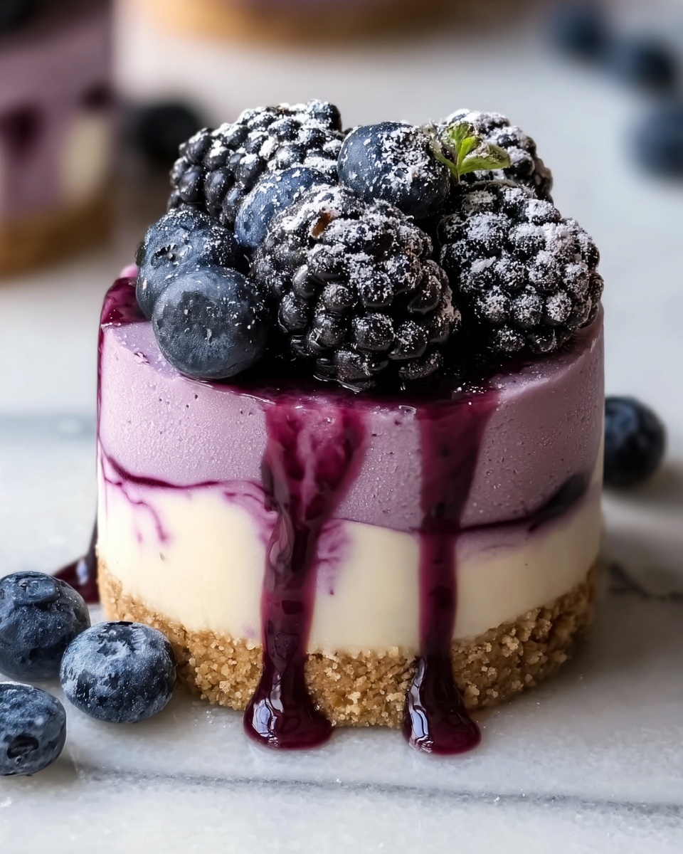 Blueberry Mousse Heaven Cheesecake Recipe - Recipe Image