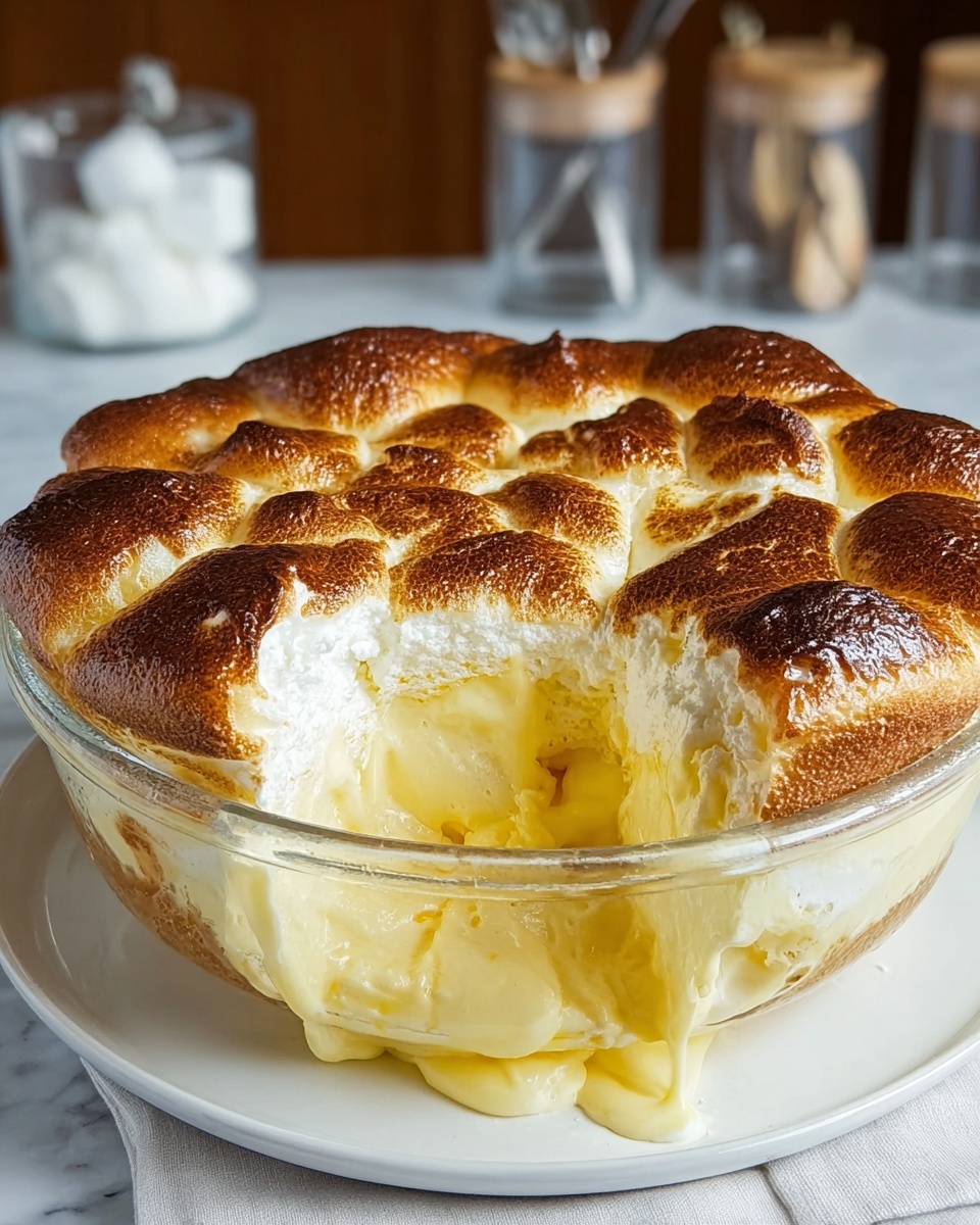 Custard Bread Pudding with Vanilla Sauce Recipe - Recipe Image