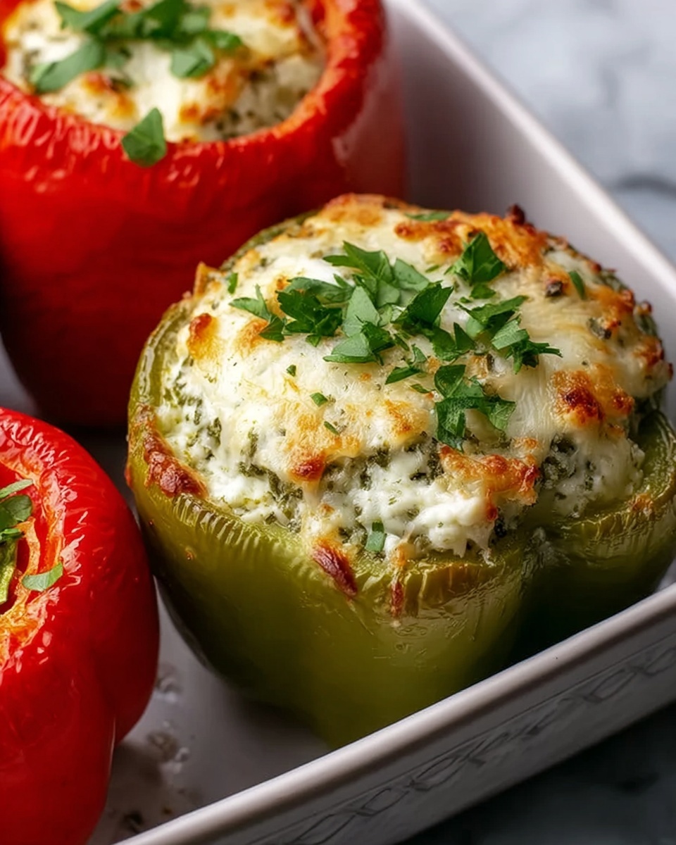 Herb and Cheese Stuffed Bell Peppers Recipe - Recipe Image