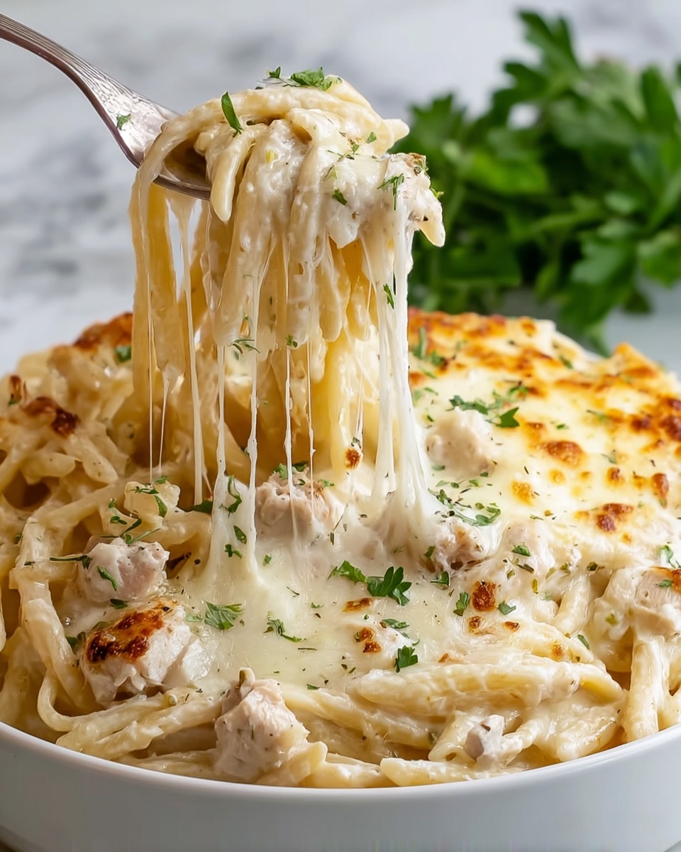 Chicken Alfredo Casserole Recipe - Recipe Image