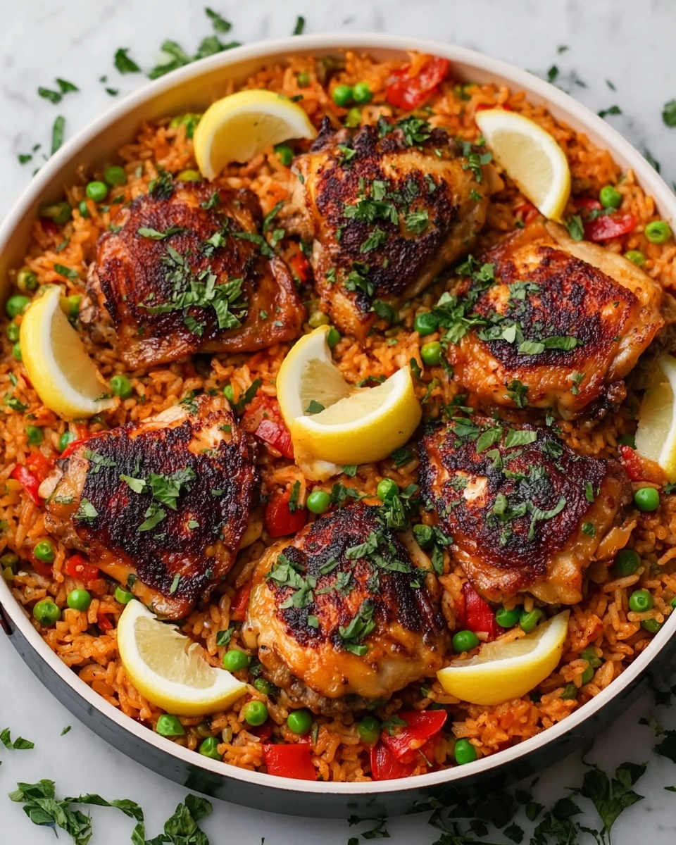 One Pan Spanish Chicken and Rice Recipe - Recipe Image