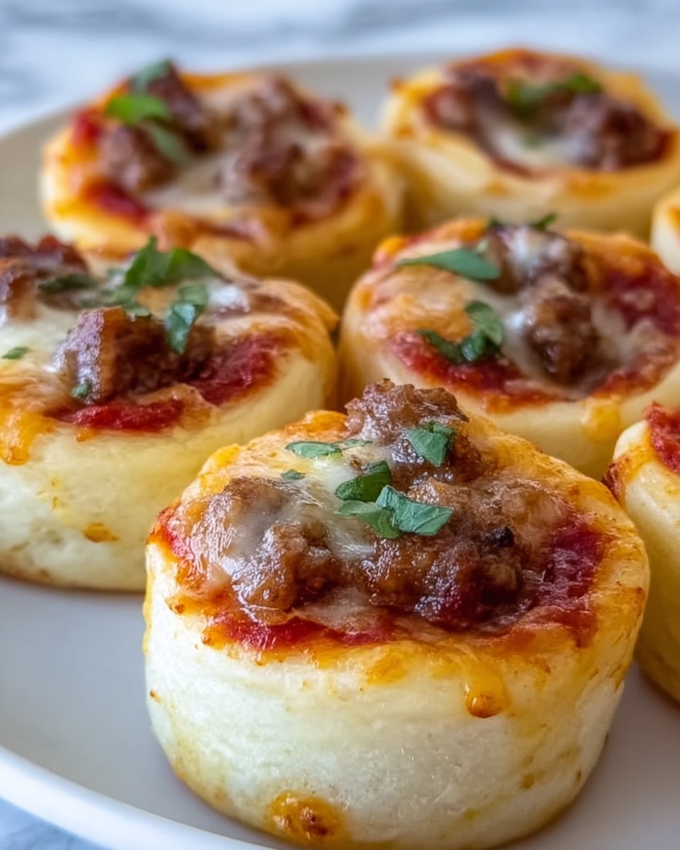 Italian Sausage Pizza Rolls Recipe - Recipe Image