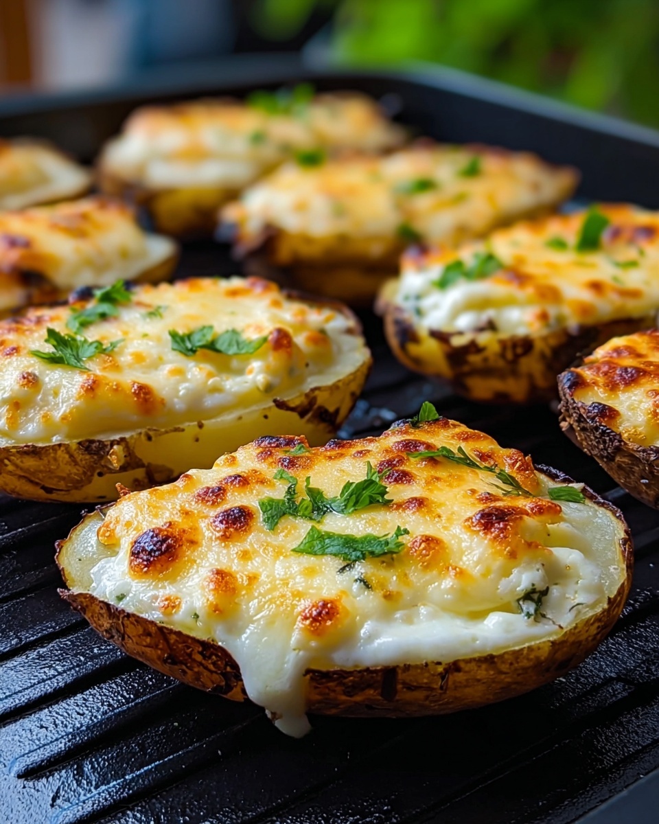 Air Fryer Potato Skins with Cheddar and Bacon Recipe - Recipe Image