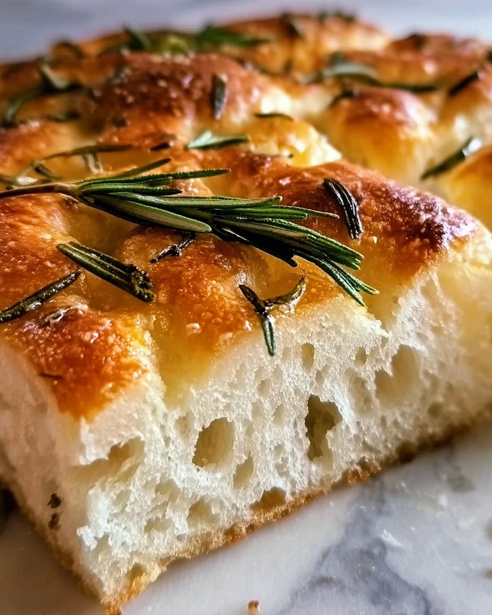 Rustic No Knead Rosemary Garlic Bread Recipe - Recipe Image