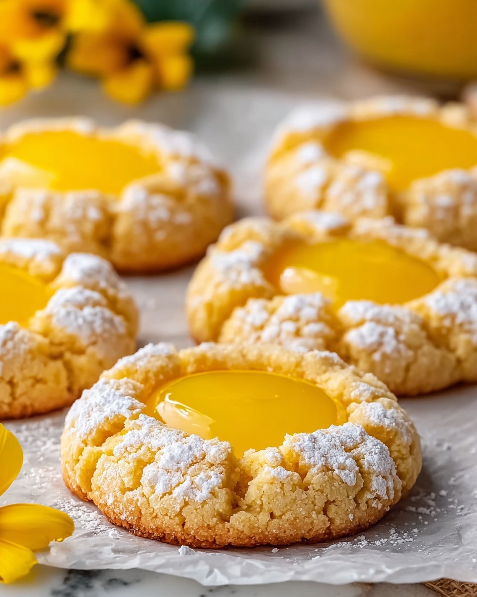 Lemon Curd Thumbprint Cookies Recipe - Recipe Image