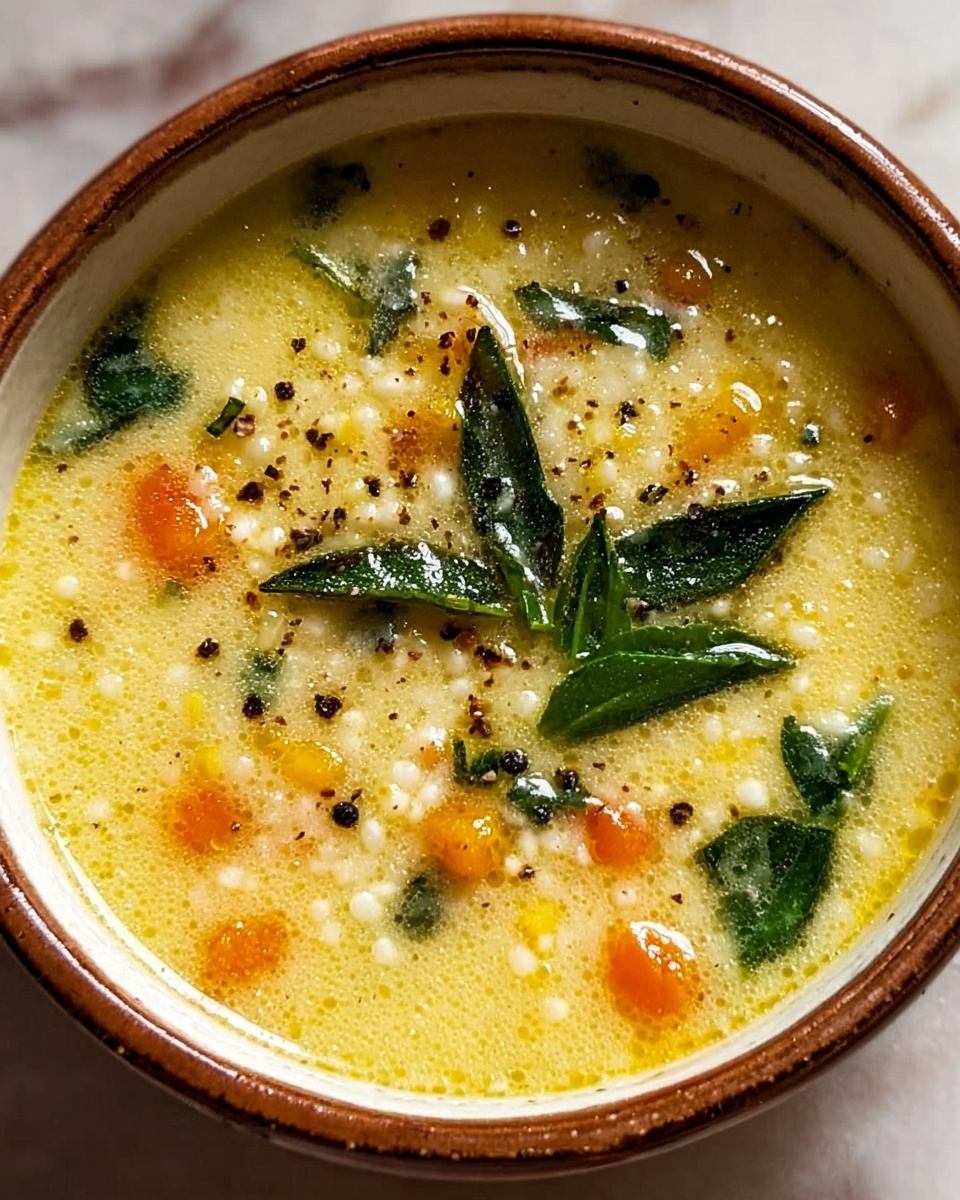 Pastina Soup with Parmesan and Egg Recipe - Recipe Image