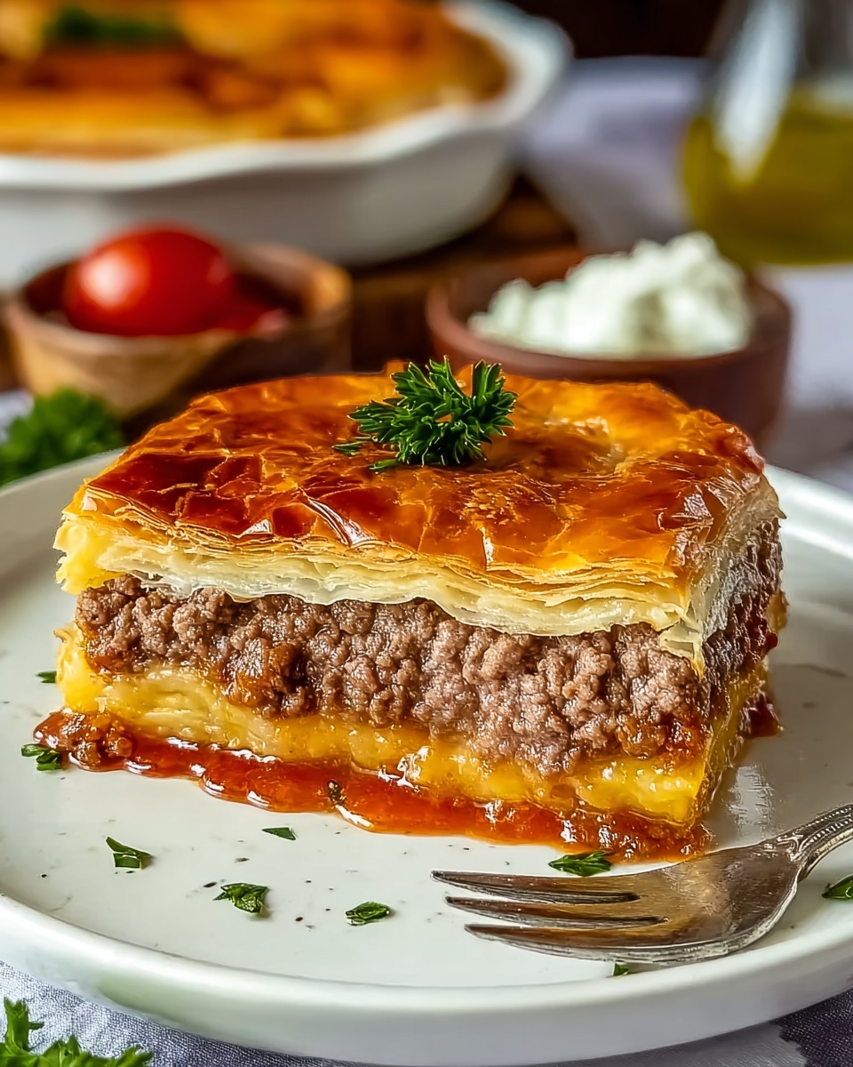 Easy Hamburger Pie Recipe - Recipe Image