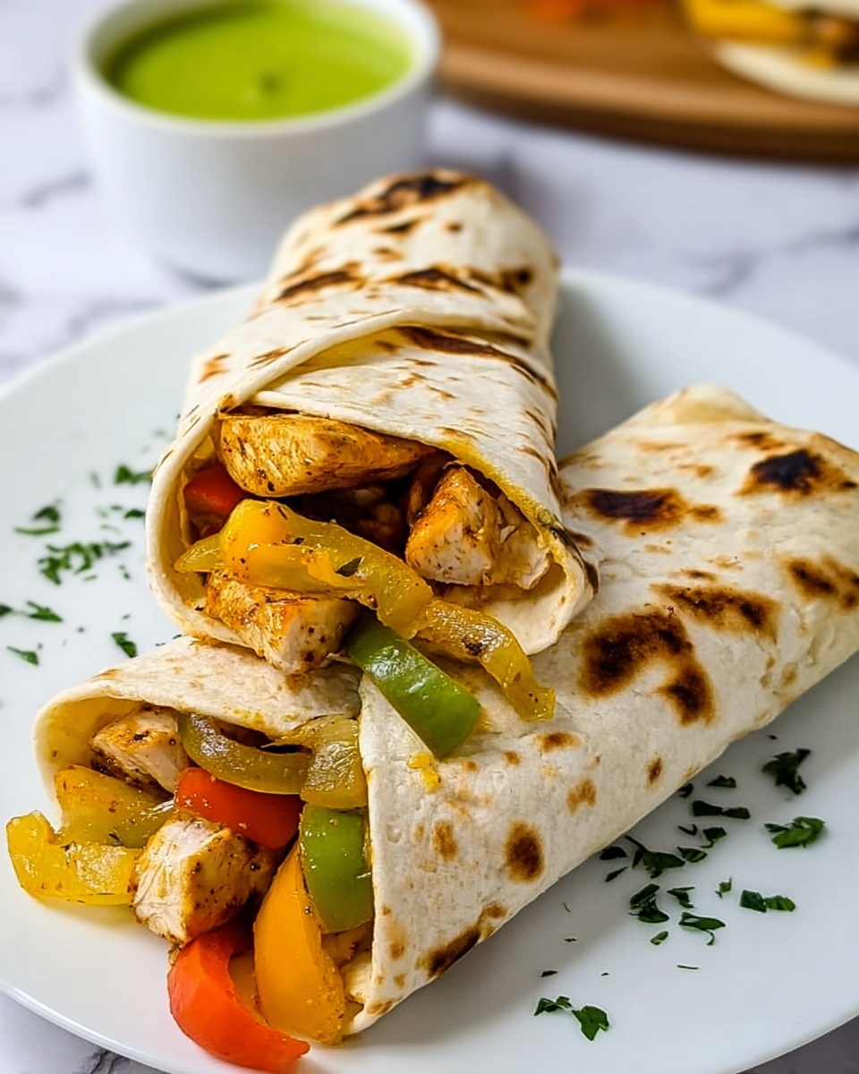 Chicken Fajita Burrito Recipe - Recipe Image