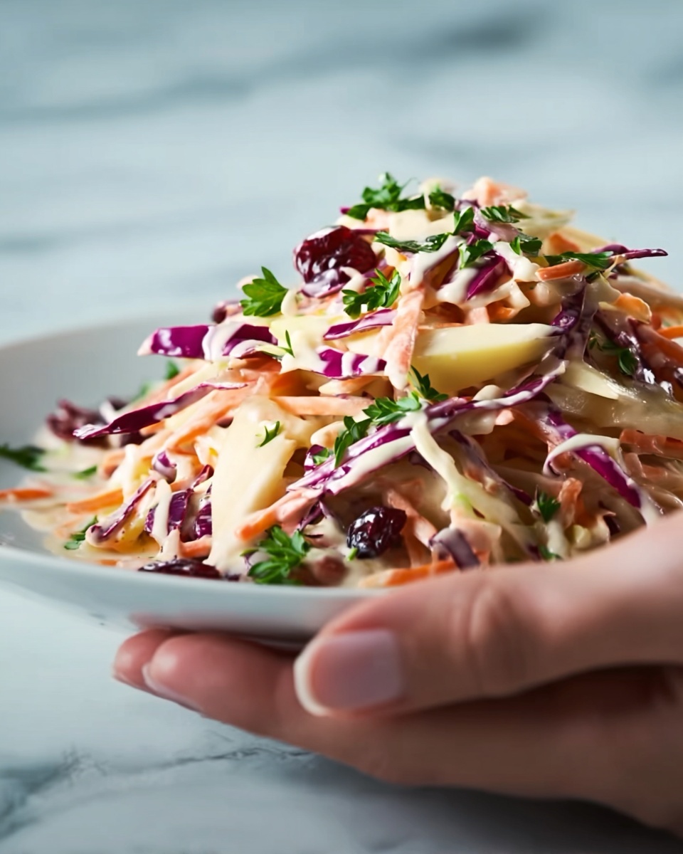 Apple Cranberry Coleslaw Recipe - Recipe Image