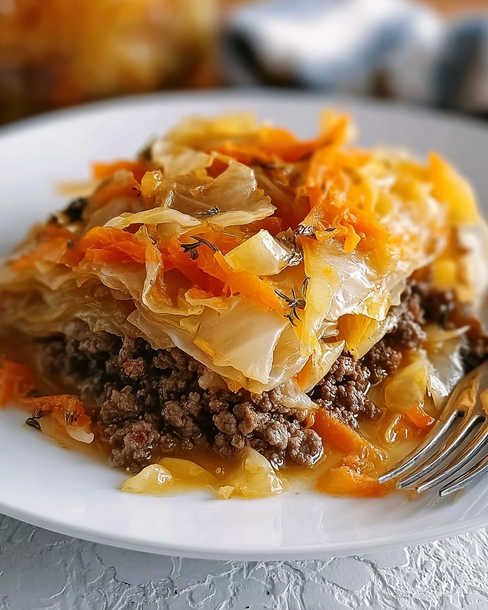 Cabbage and Ground Beef Skillet Recipe - Recipe Image