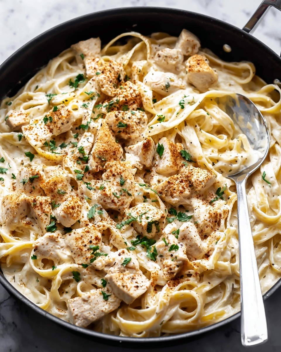 One Pot Cajun Chicken Alfredo Recipe - Recipe Image