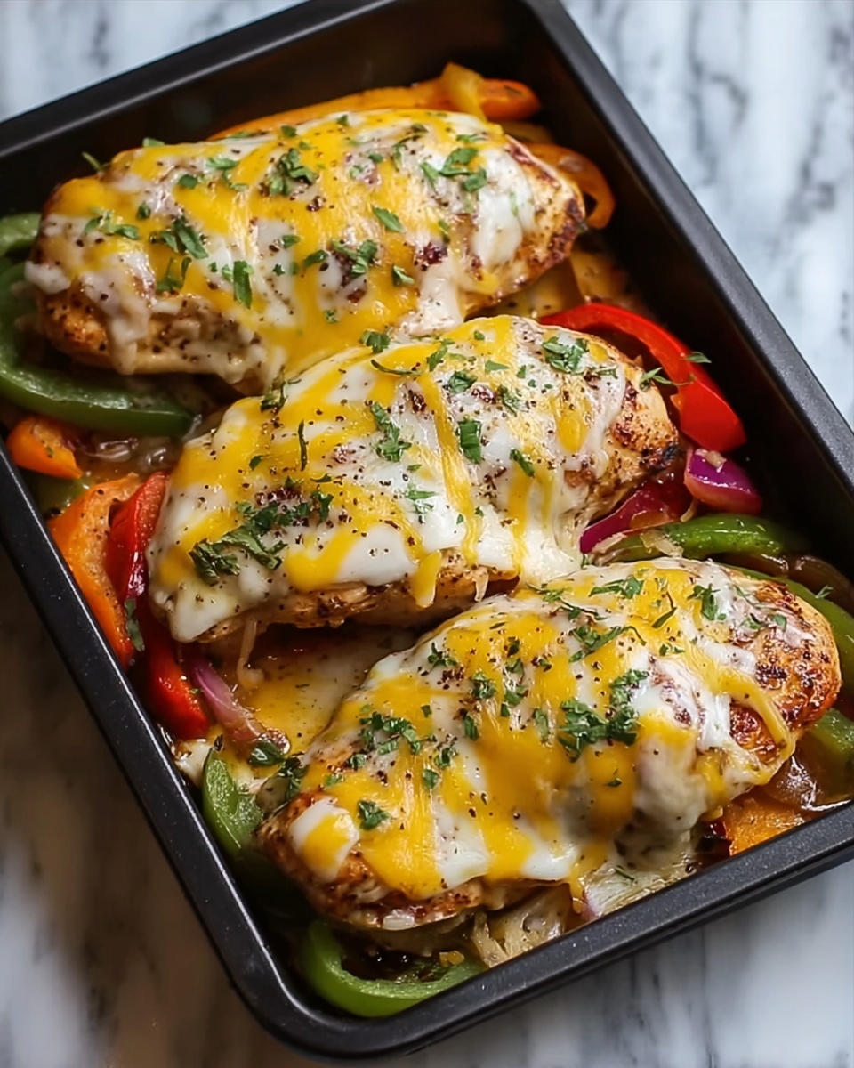Cheesy Baked Fajita Chicken Recipe - Recipe Image