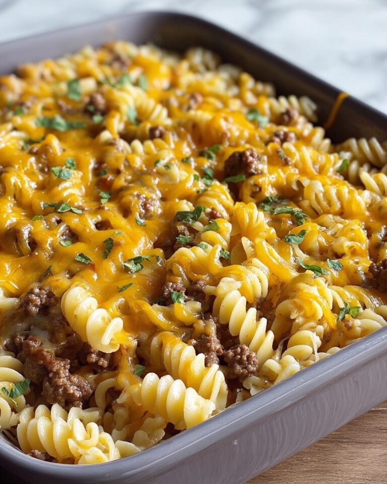 Loaded Cowboy Cheeseburger Casserole Recipe