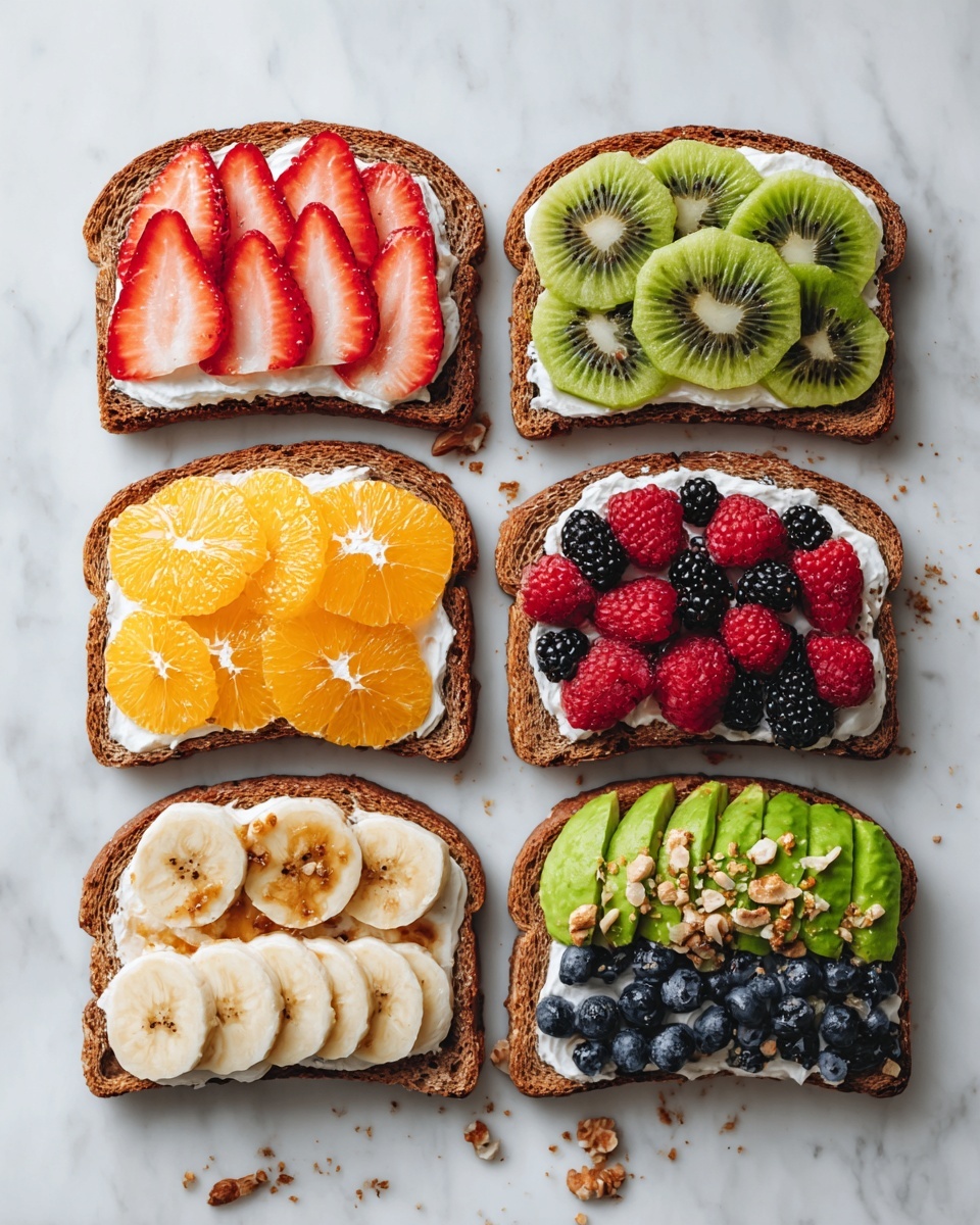 Breakfast Toasts with Avocado, Egg, Cherry Tomatoes, and Feta Recipe - Recipe Image