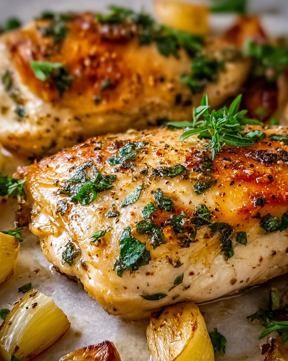 Garlic Butter Chicken Breast with Lemons Recipe - Recipe Image