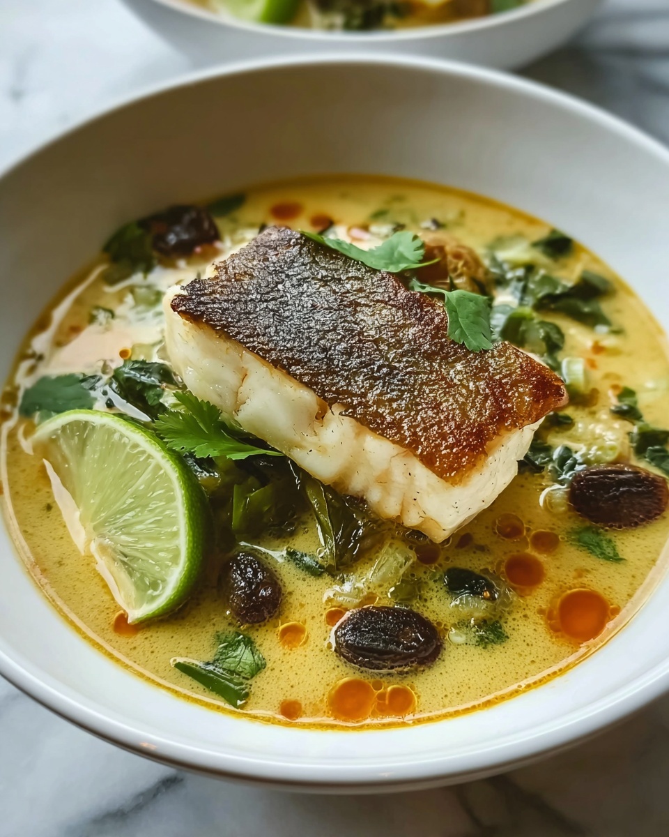 Coconut Lime Fish Soup Recipe - Recipe Image