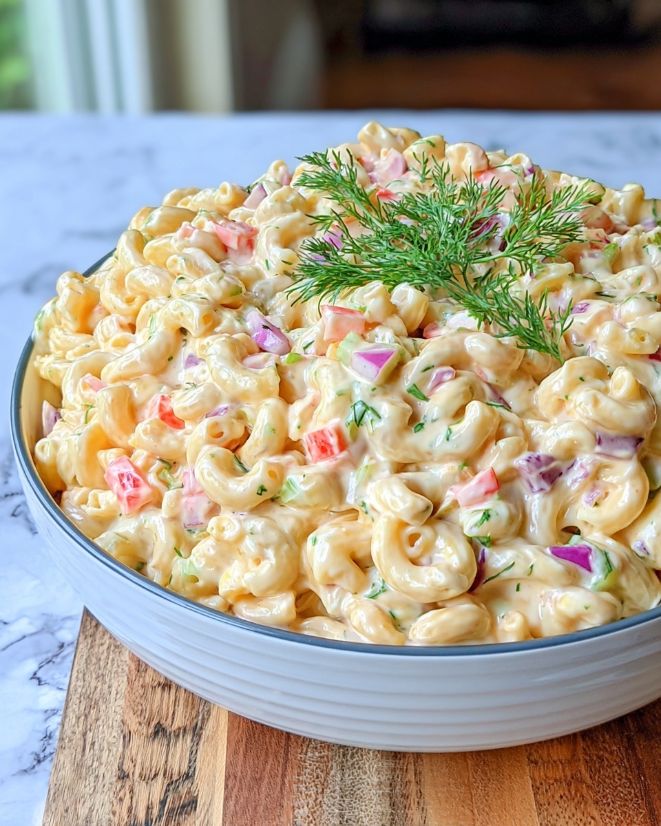 Classic Macaroni Salad with Avocado and Dill Recipe - Recipe Image