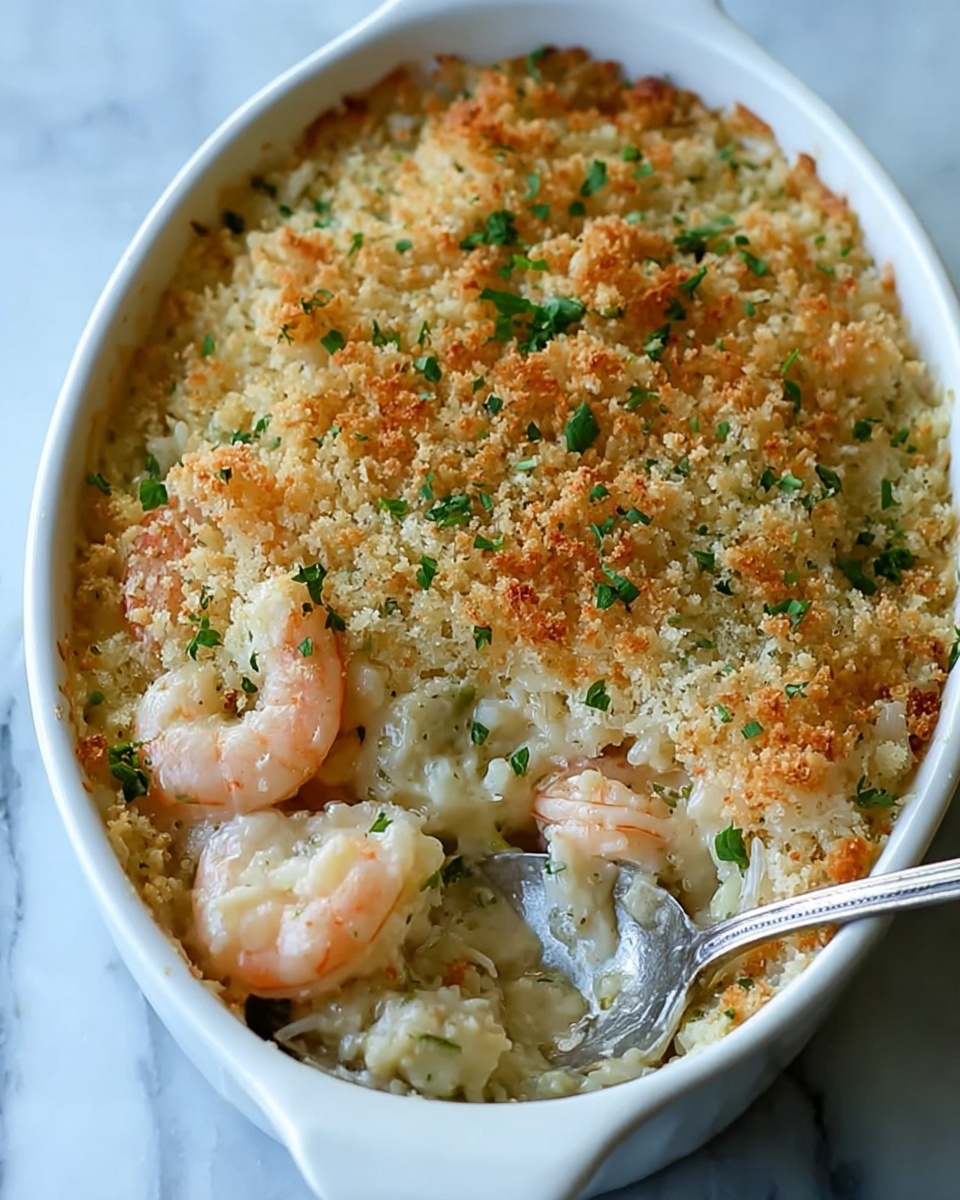Shrimp and Crab Seafood Casserole Recipe - Recipe Image