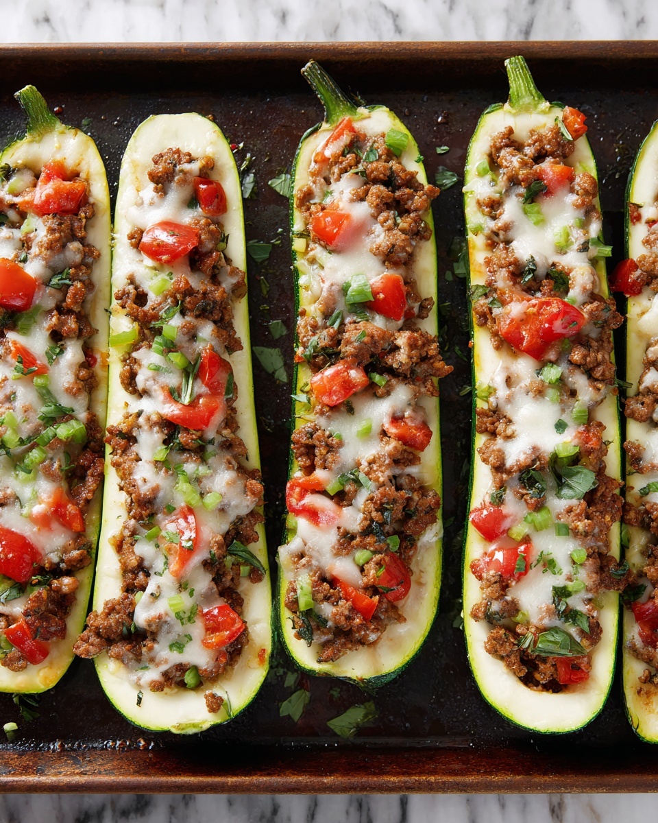 Sausage Zucchini Boats Recipe - Recipe Image
