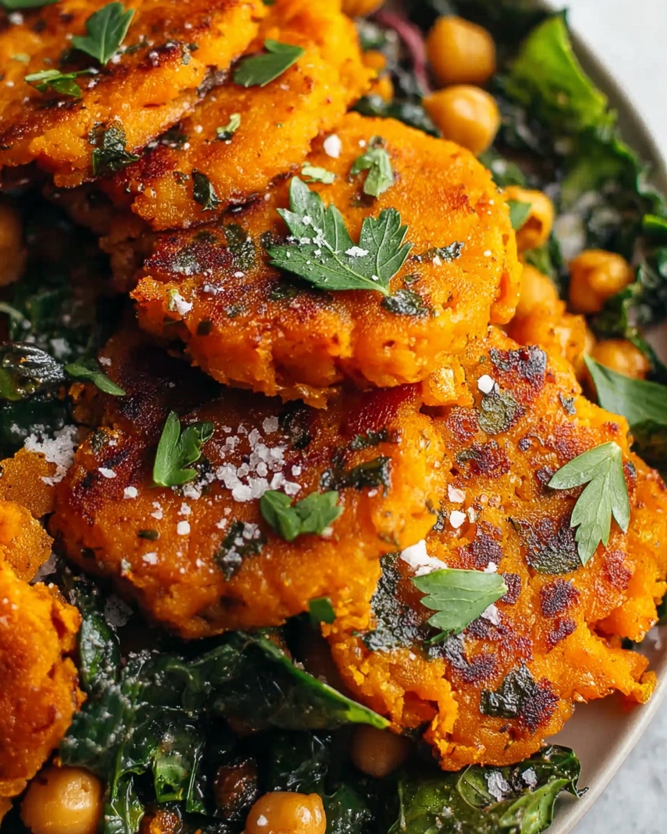 Crispy Chickpea & Sweet Potato Fritters Recipe - Recipe Image
