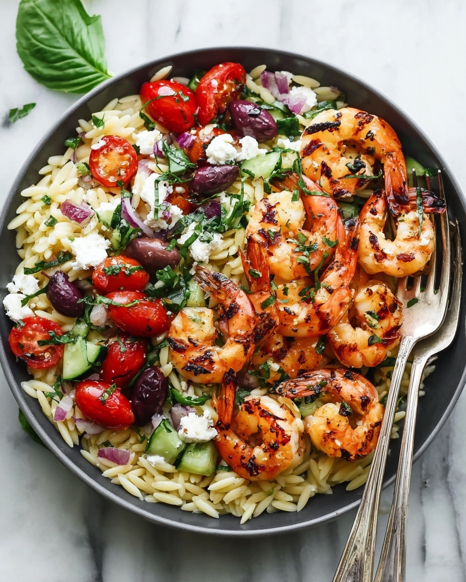 Shrimp Orzo with Feta and Lemon Recipe - Recipe Image