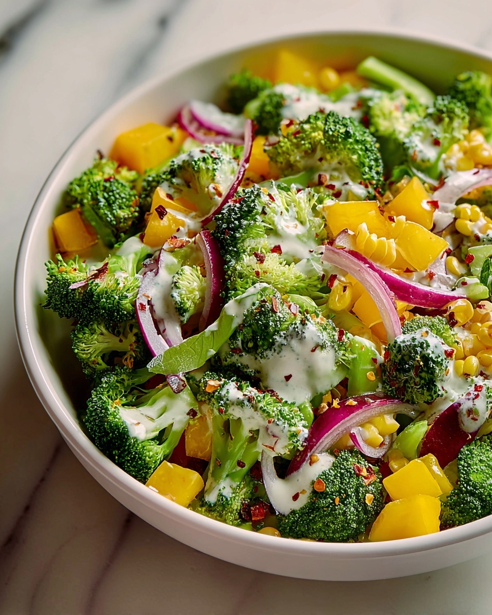 Flavorful Broccoli Salad Supreme Recipe - Recipe Image
