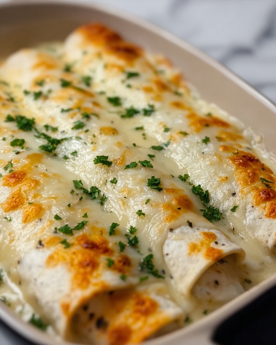White Chicken Enchiladas Recipe - Recipe Image