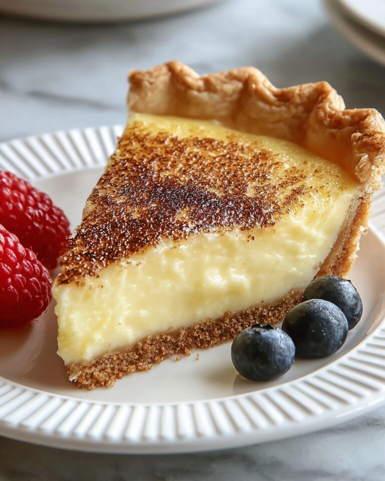 Egg Custard Pie Recipe
