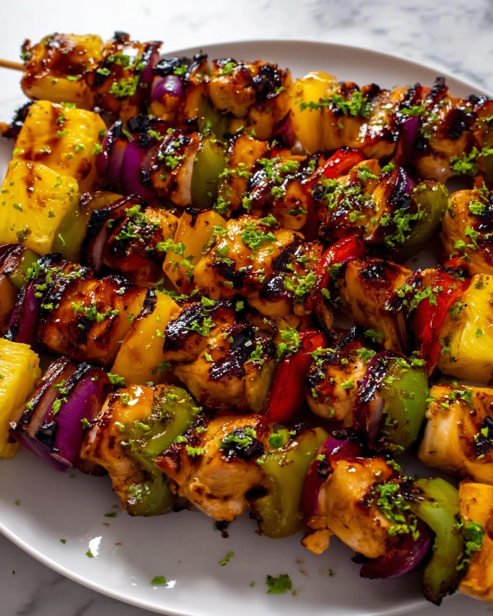Quick and Tasty Hawaiian Chicken Kebabs Recipe - Recipe Image