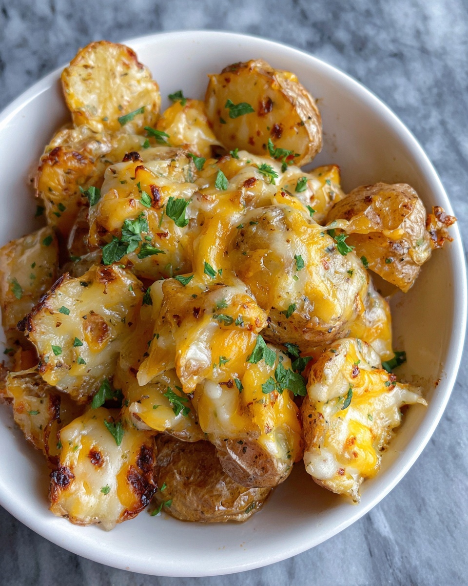 Easy and Cheesy Ranch Baked Potatoes Recipe - Recipe Image