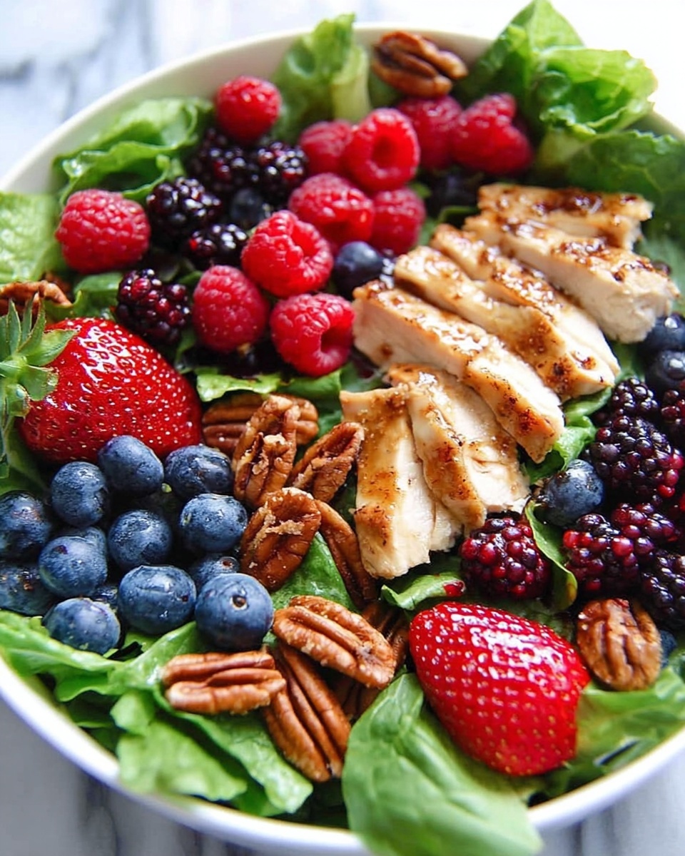 Berry Chicken Salad with Poppy Seed Dressing Recipe - Recipe Image