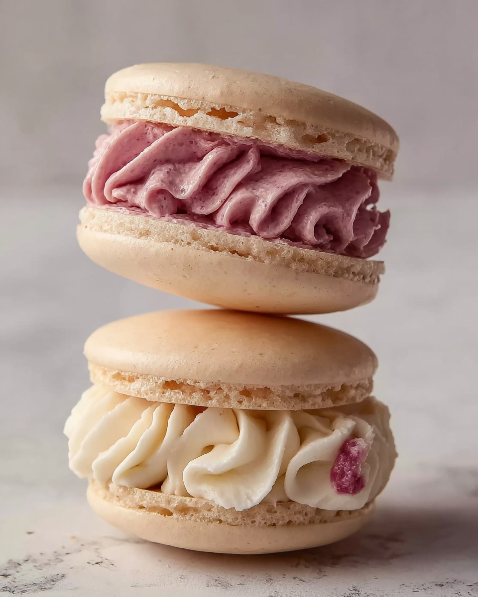 White Chocolate Raspberry Macarons Recipe - Recipe Image