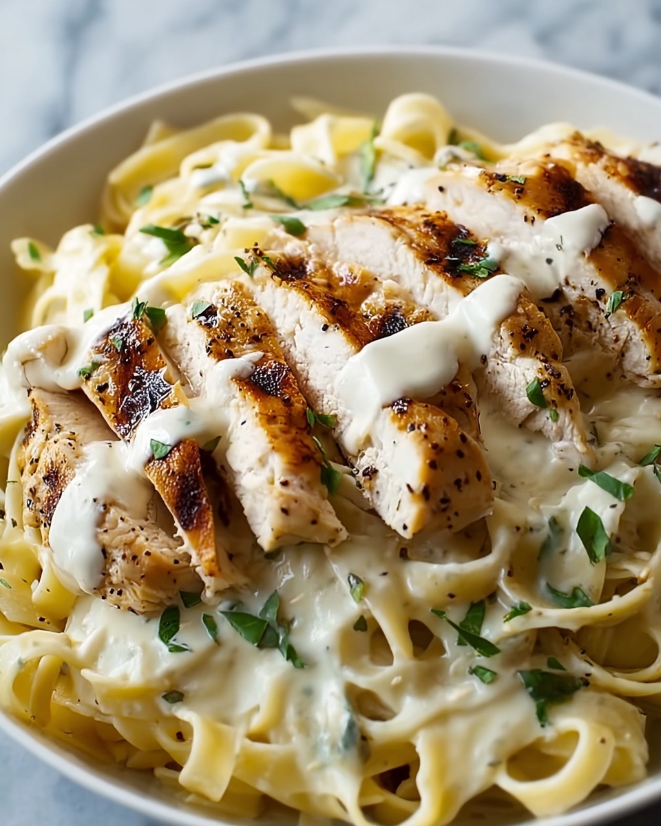 Chicken Alfredo with Egg Noodles Recipe - Recipe Image