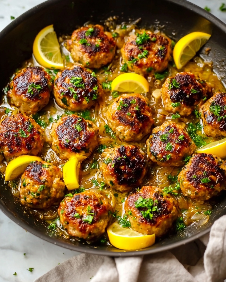 Chicken Piccata Meatballs Recipe - Recipe Image