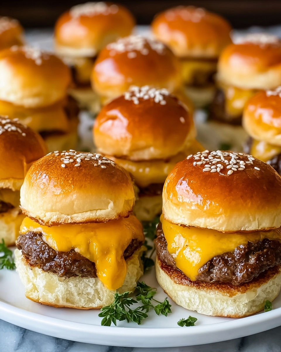 Classic Cheeseburger Sliders Recipe - Recipe Image