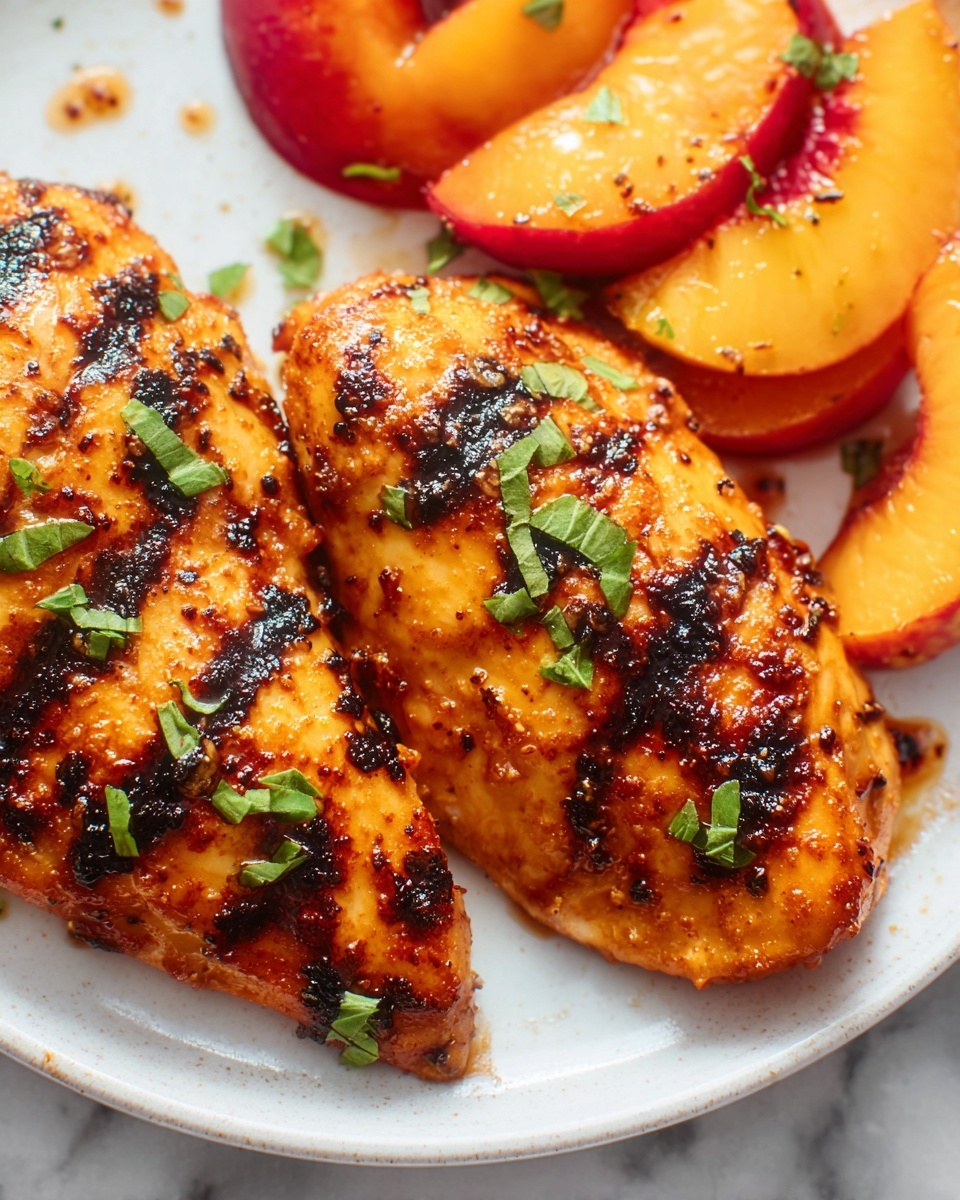 Grilled Chili Peach Chicken Recipe - Recipe Image