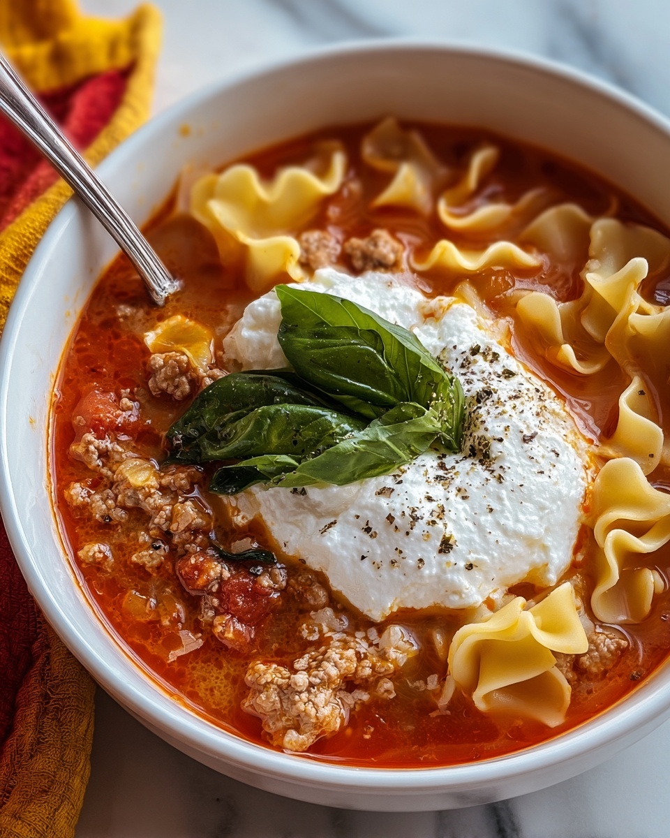 Easy Lasagna Soup Recipe - Recipe Image
