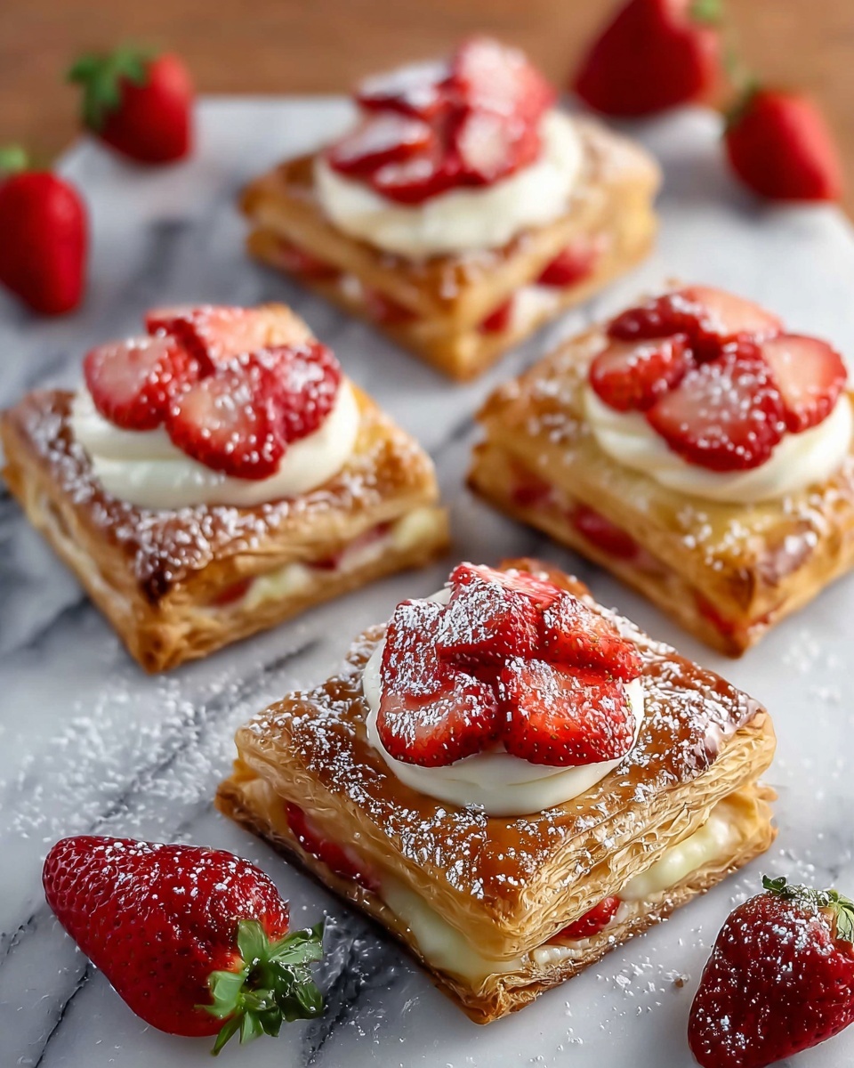 Strawberry Cream Cheese Danish Recipe - Recipe Image