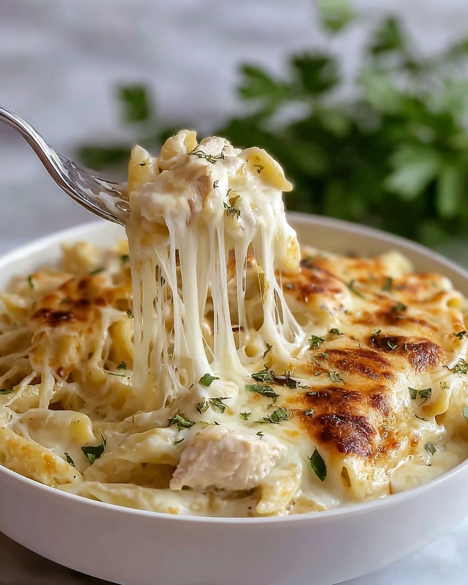 Chicken Alfredo Casserole Recipe - Recipe Image