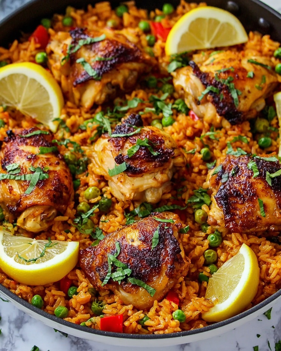 One Pan Spanish Chicken and Rice Recipe - Recipe Image