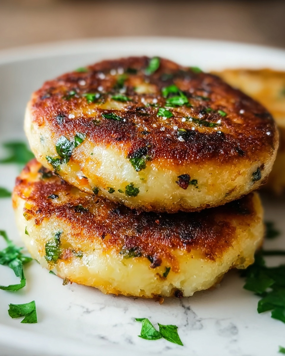 Vegan Stuffed Potato Cakes Recipe - Recipe Image