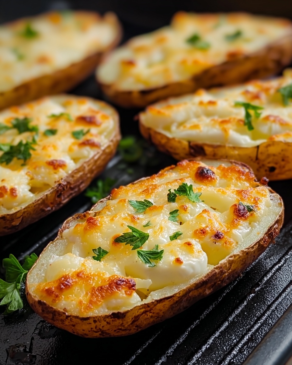 Air Fryer Potato Skins with Cheddar and Bacon Recipe - Recipe Image