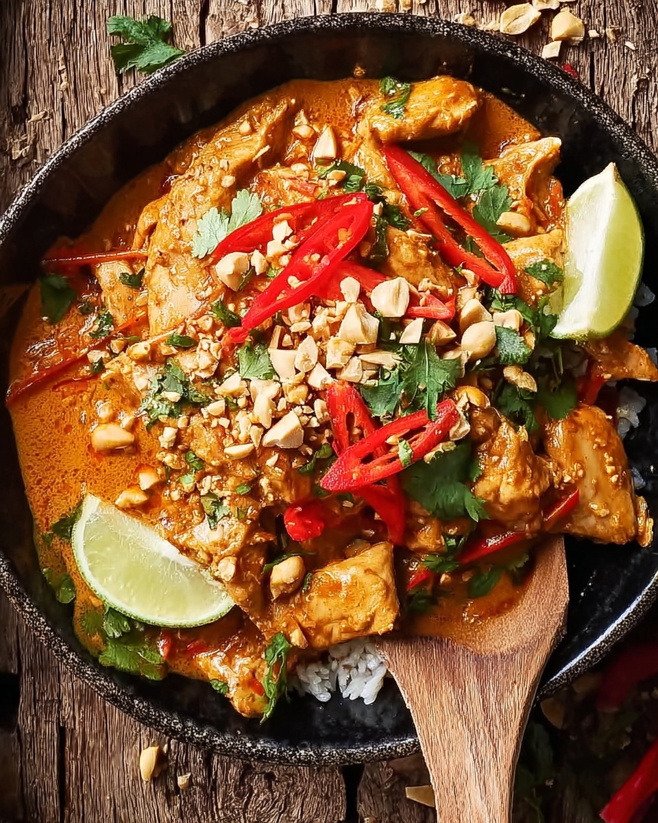 Spicy Thai Peanut Chicken Recipe - Recipe Image